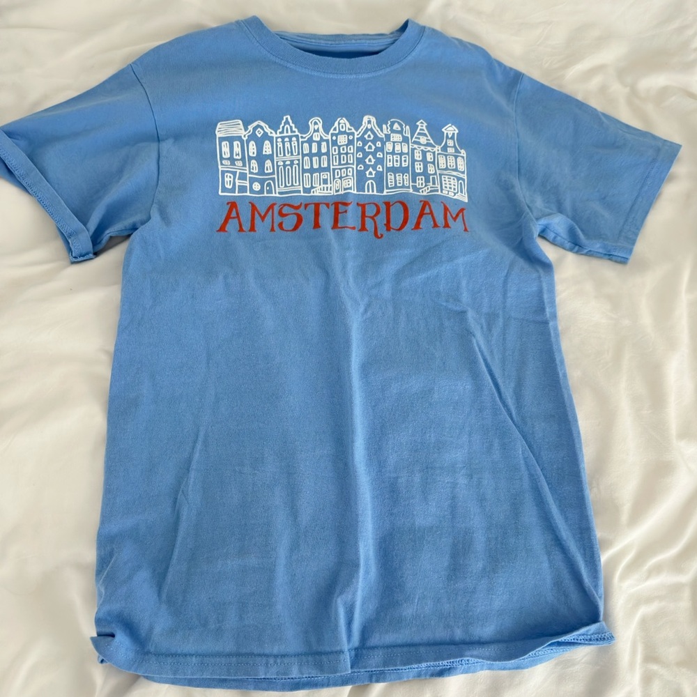 PacSun Amsterdam Graphic Tee in Blue and Red